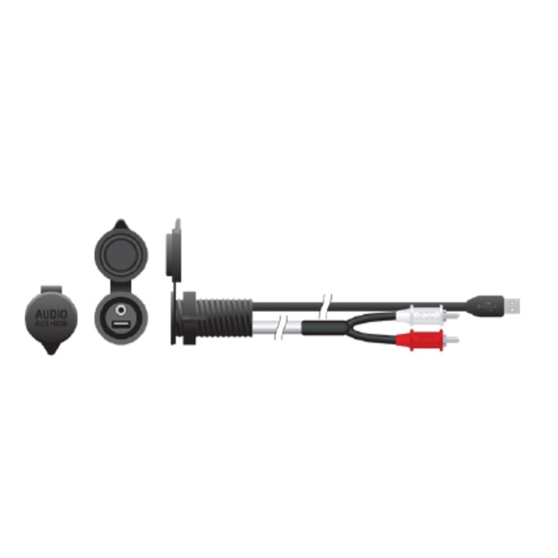 Marine Audio 3.5mm Marine Mini-Pin & USB Combo Port