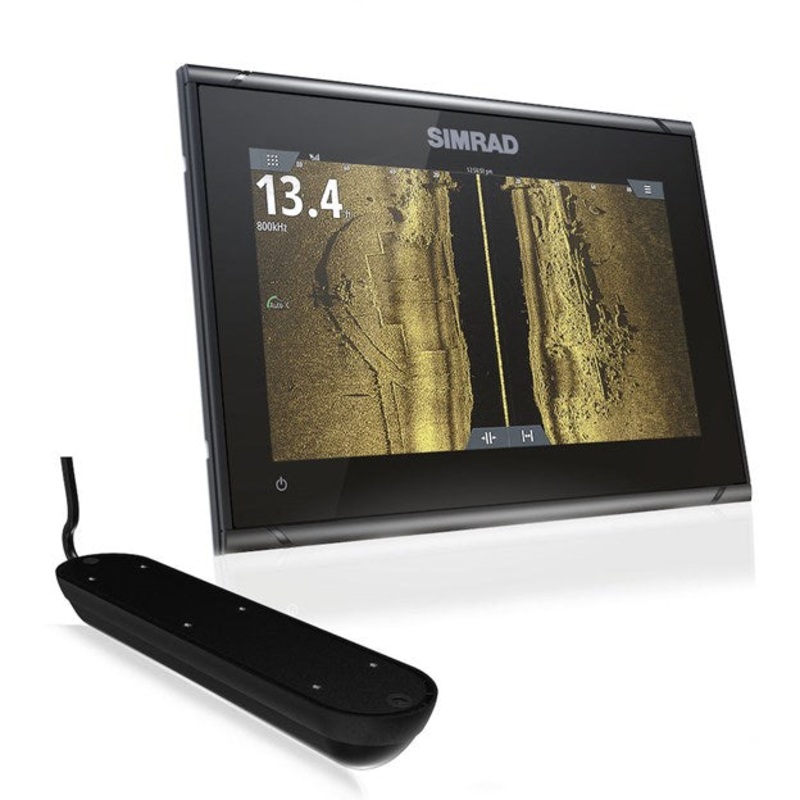 Simrad GO9 XSE Chartplotter/Fishfinder w/Active Imaging 3-in-1 Transom Mount Transducer & C-MAP Discover Chart