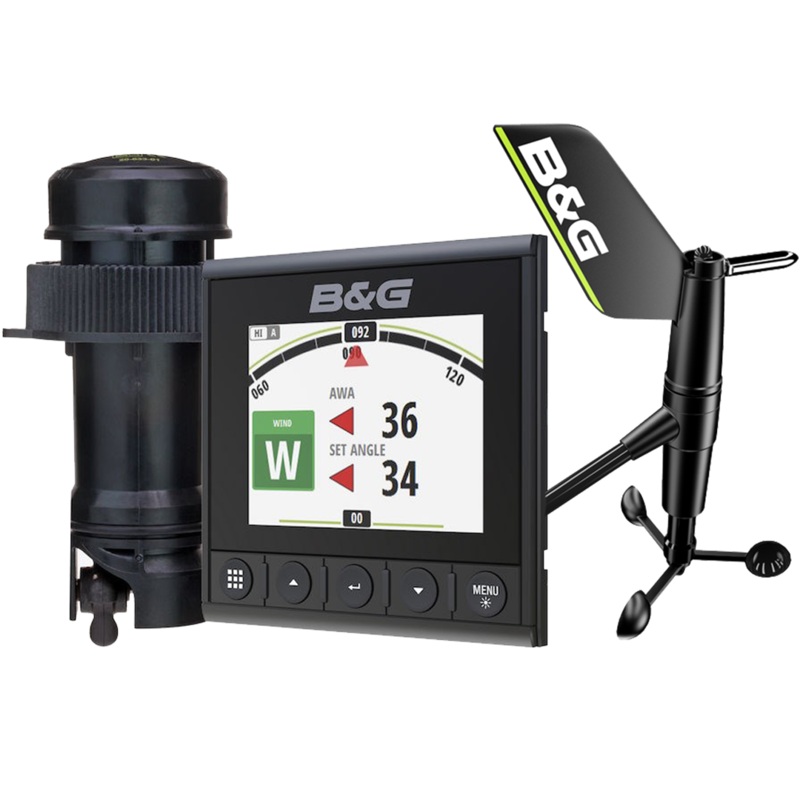 B&G Triton2 Speed, Depth & Wireless Wind System Pack - Triton 4.1" Color Display, DST810 Transducer, WS320 Wireless Wind Sensor & NMEA2000 Starter Kit