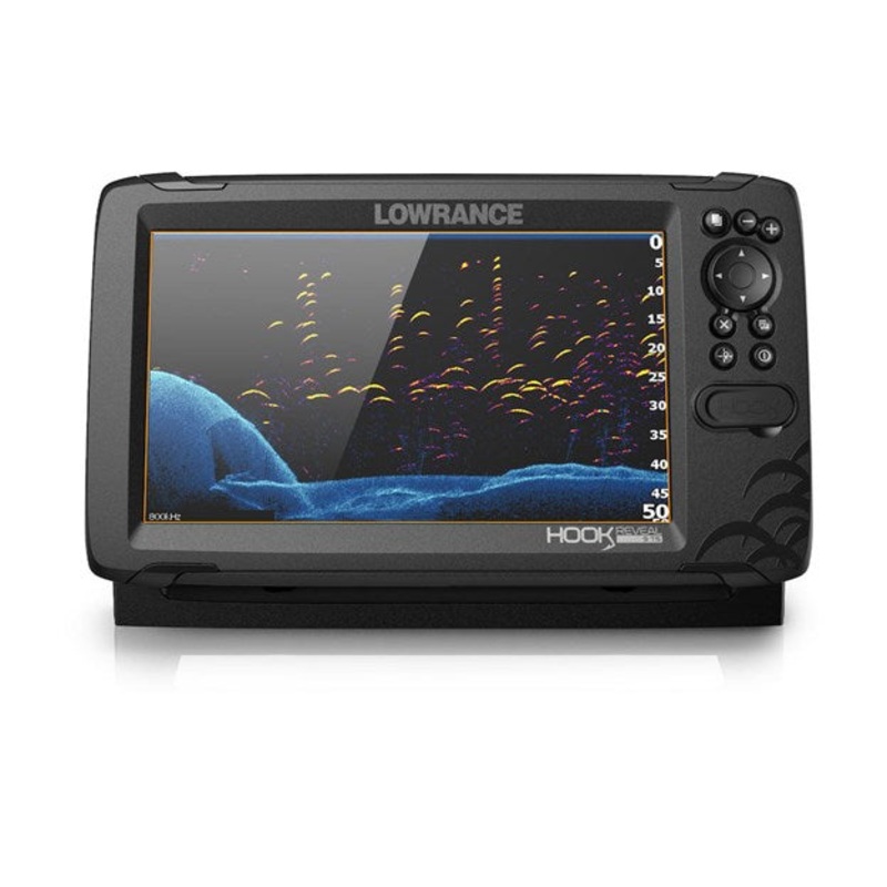 Lowrance HOOK Reveal 9 Combo w/TripleShot Transom Mount & C-MAP Contour+ Card
