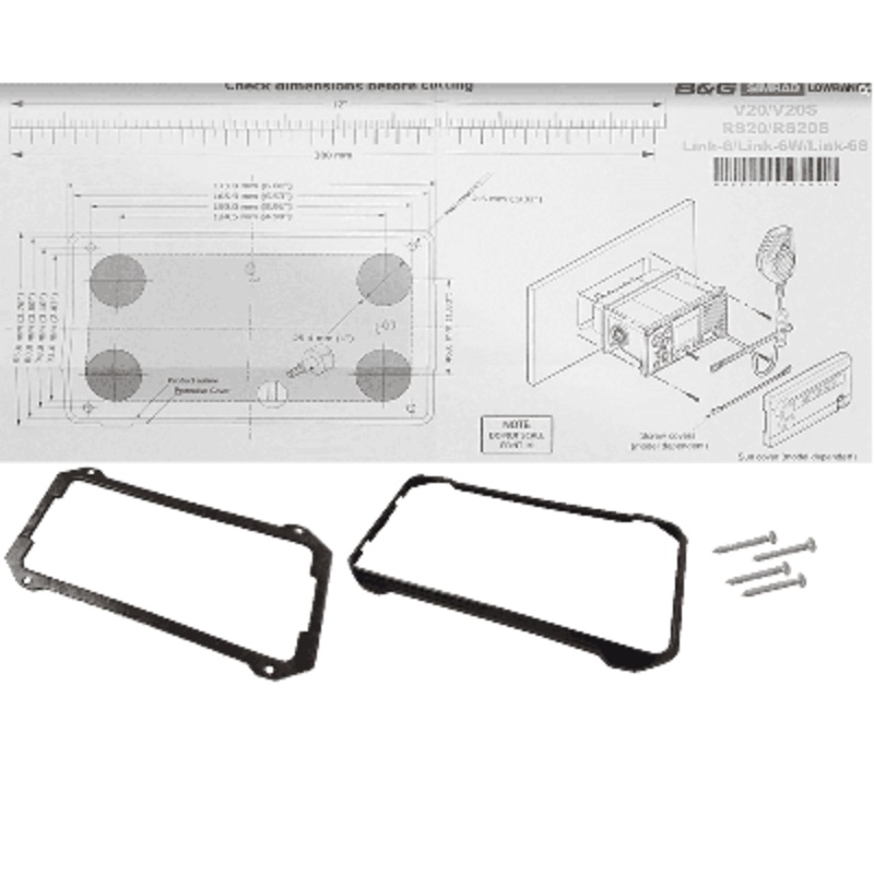 Flush Mount Kit, Link-9 VHF