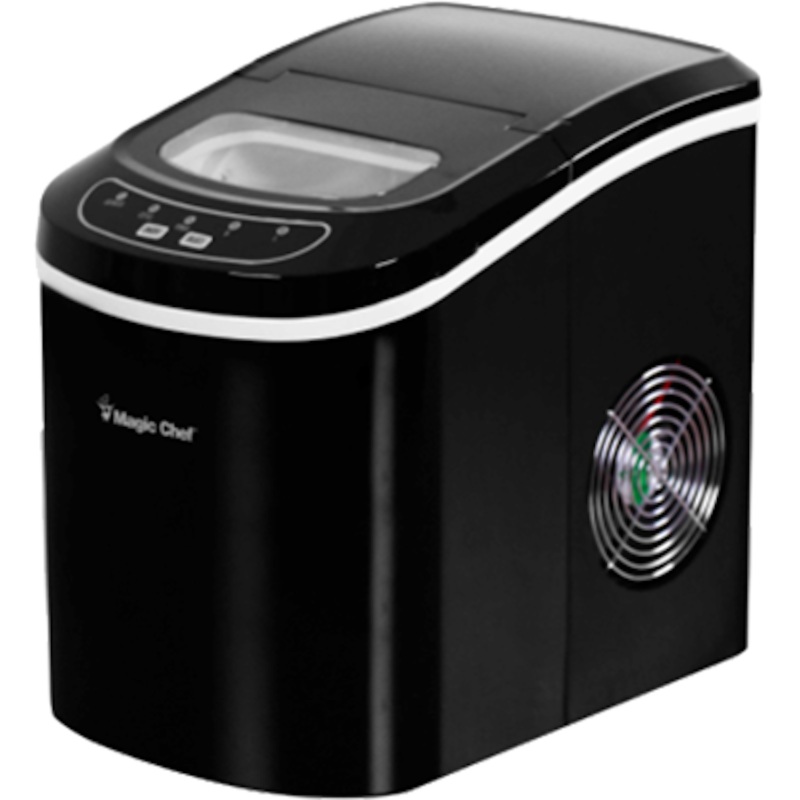 Ice Maker, 27 lbs/day, Portable, Black