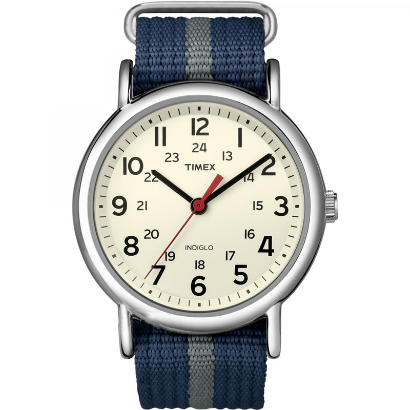 Timex Weekender Slip-Thru Watch - Navy/Grey