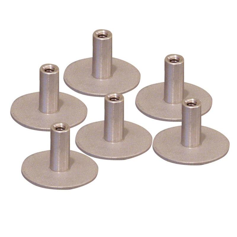 Weld Mount 304 Stainless Standoff 1.25" Base 5/16 x 18 Thread .75" Tall - 6-Pack