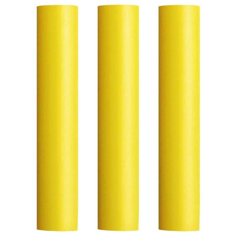Pacer Battery Cable Heat Shrink Tubing - 1" x 12" - Yellow (3-Pieces)
