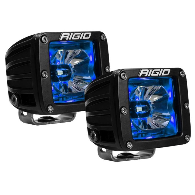 RIGID Industries Radiance Pod Blue Backlight Black Housing - Pair