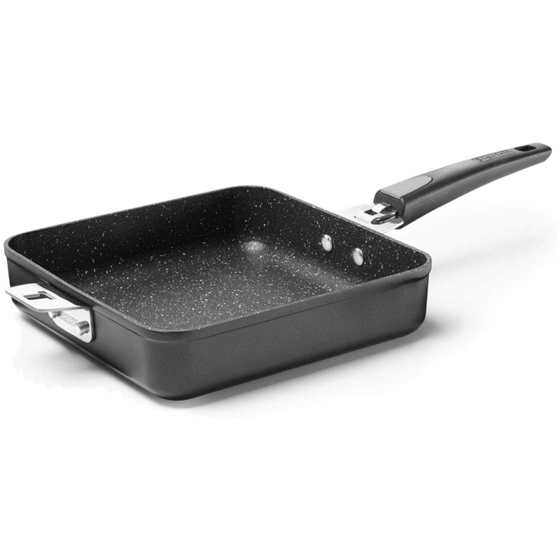 The Rock 9 Square Frypan, T-Lock Handle