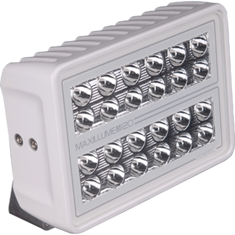 Lumitec Maxillume h120 - Trunnion Mount Flood Light - White Housing - White Dimming