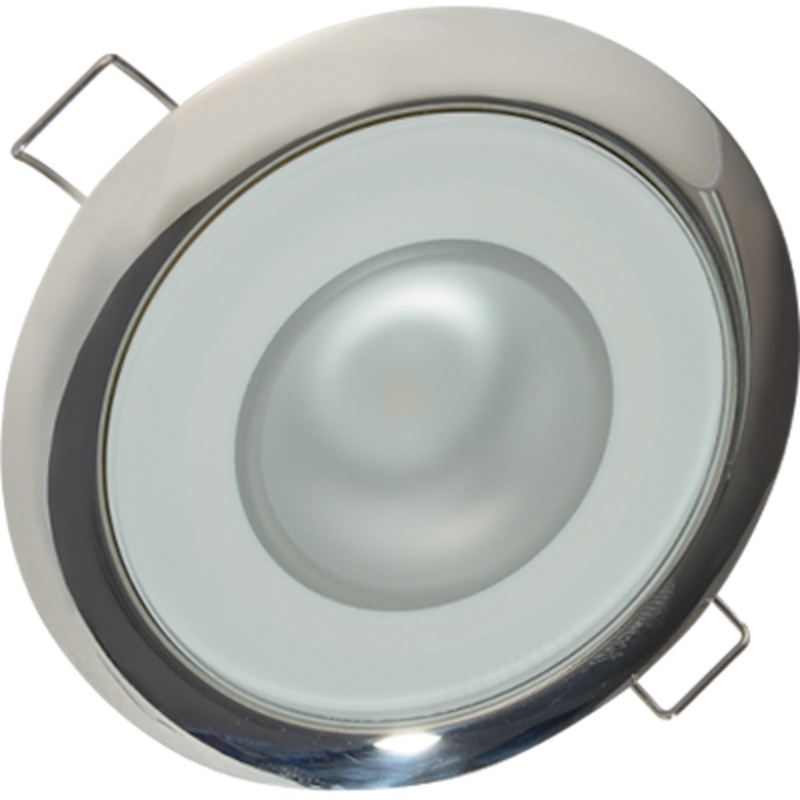 Lumitec Mirage Flush Mount Down Light Spectrum RGBW - Polished Bezel