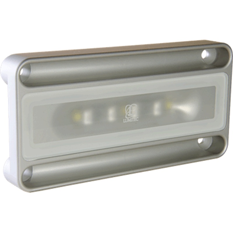 Lumitec Nevis2 - High Intensity Engine Room & Utility Light - Brushed Finish - 2-Color White/Red Dimming