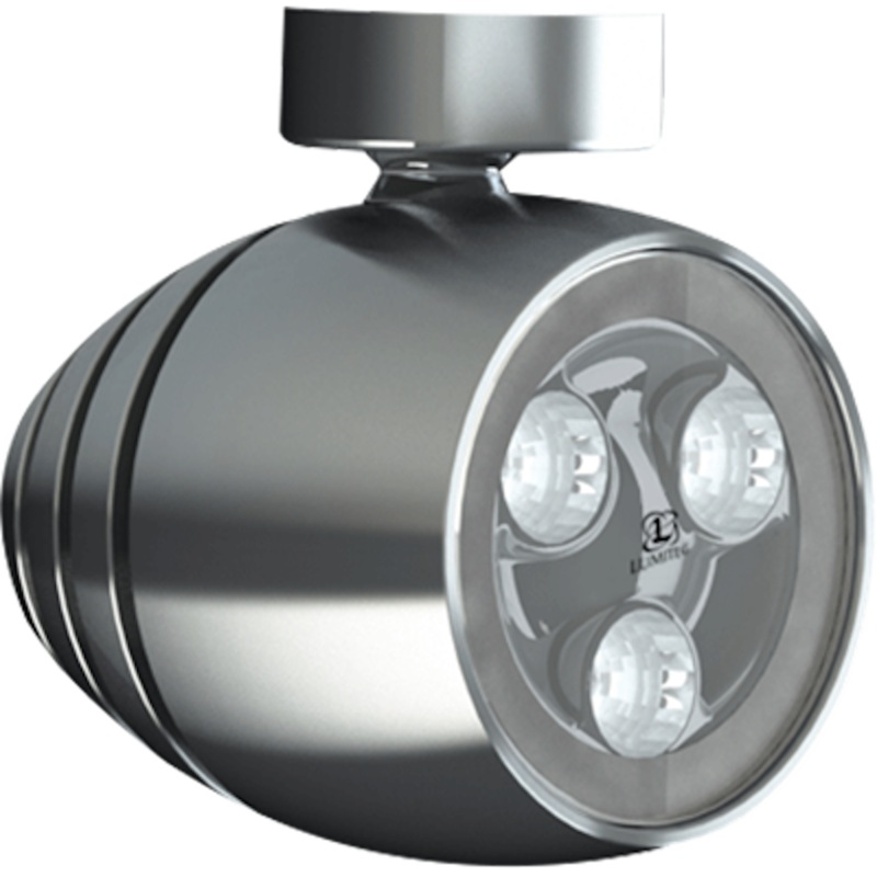 Lumitec Octane - LED Tower/Speader Light - Brushed Finish - White Non-Dimming