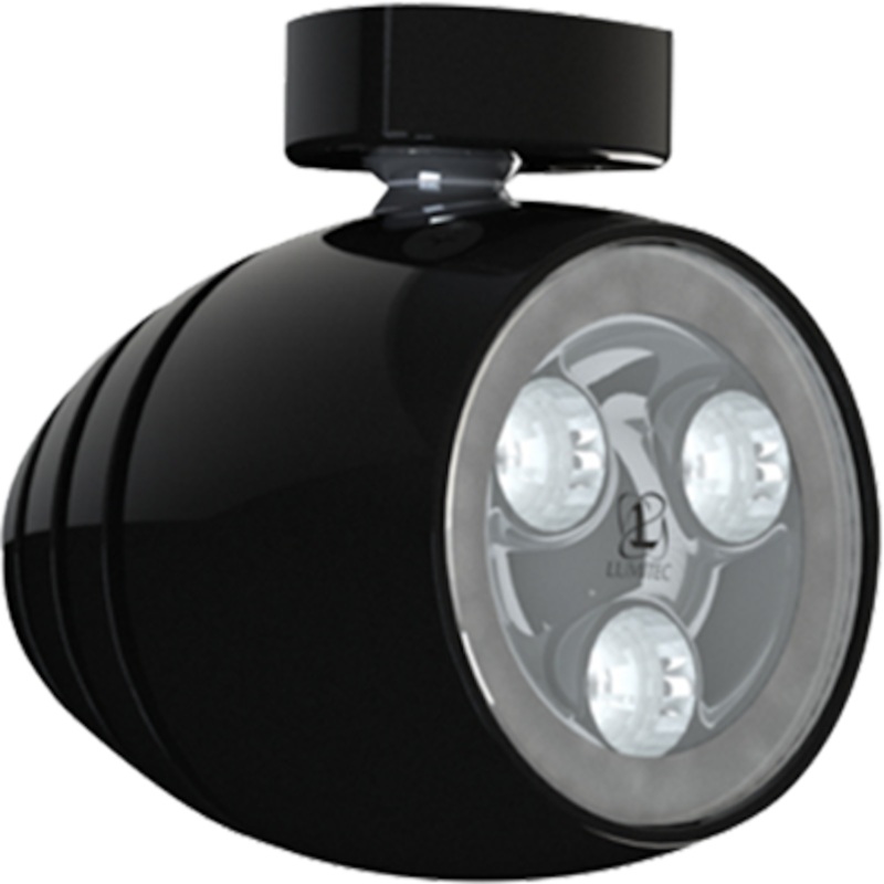 Lumitec Octane - LED Tower/Spreader Light - Black Housing - White Non-Dimming