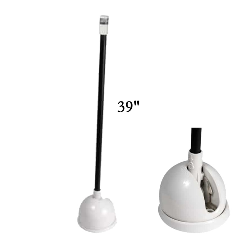 Lumitec Contour Anchor Light - 39" - Black Shaft White Base