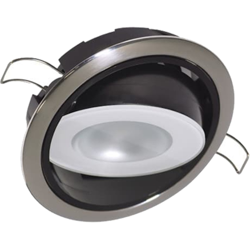 Lumitec Mirage Positionable Down Light - White Dimming, Red/Blue Non-Dimming - Polished Bezel