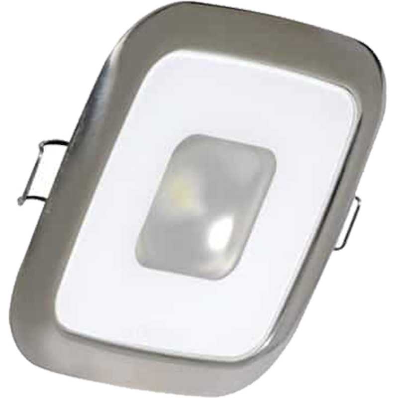 Lumitec Square Mirage Down Light - Spectrum RGBW Dimming - Polished Bezel