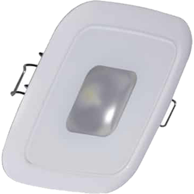 Lumitec Square Mirage Down Light - Spectrum RGBW Dimming - White Bezel