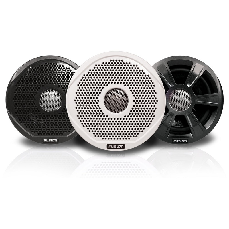 FUSION FR7022 7" Round 2-Way IPX65 Marine Speakers w/ 3 Speaker Grilles Provided