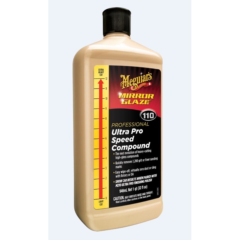 Meguiar's Mirror Glaze Ultra Pro Speed Compound - Heavy Cut, High Gloss - 32oz