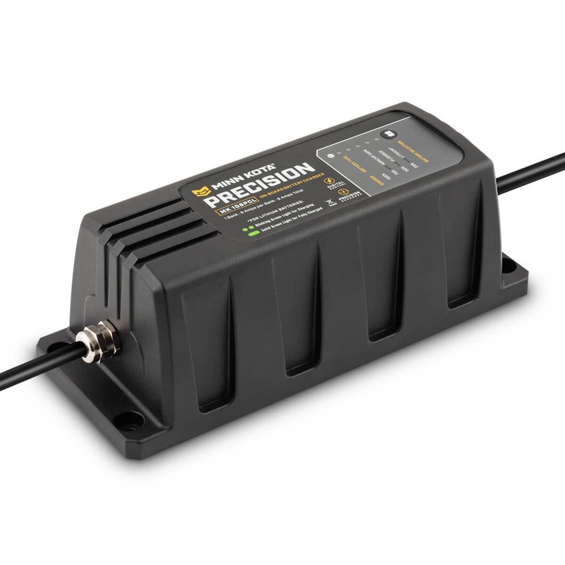 Minn Kota On-Board Precision Charger MK-106 PCL 1 Bank x 6 AMP LI Optimized Charger