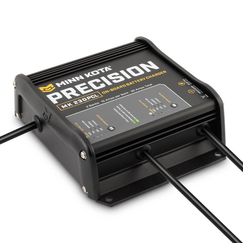 Minn Kota On-Board Precision Charger MK-230 PCL 2 Bank x 15 AMP LI Optimized Charger