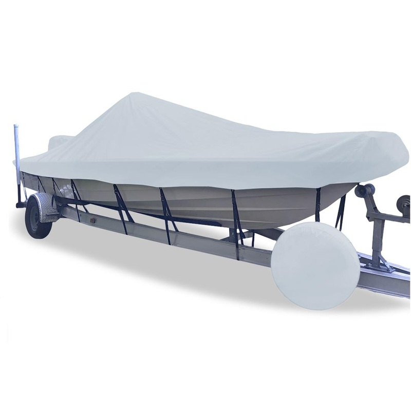 Carver Sun-DURA Styled-to-Fit Boat Cover f/19.5' V-Hull Center Console Fishing Boat - Grey