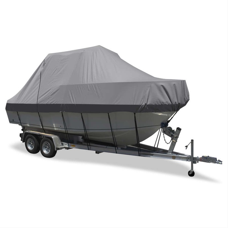 Carver Sun-DURA Specialty Boat Cover f/22.5' Inboard Tournament Ski Boats w/Tower & Swim Platform - Grey