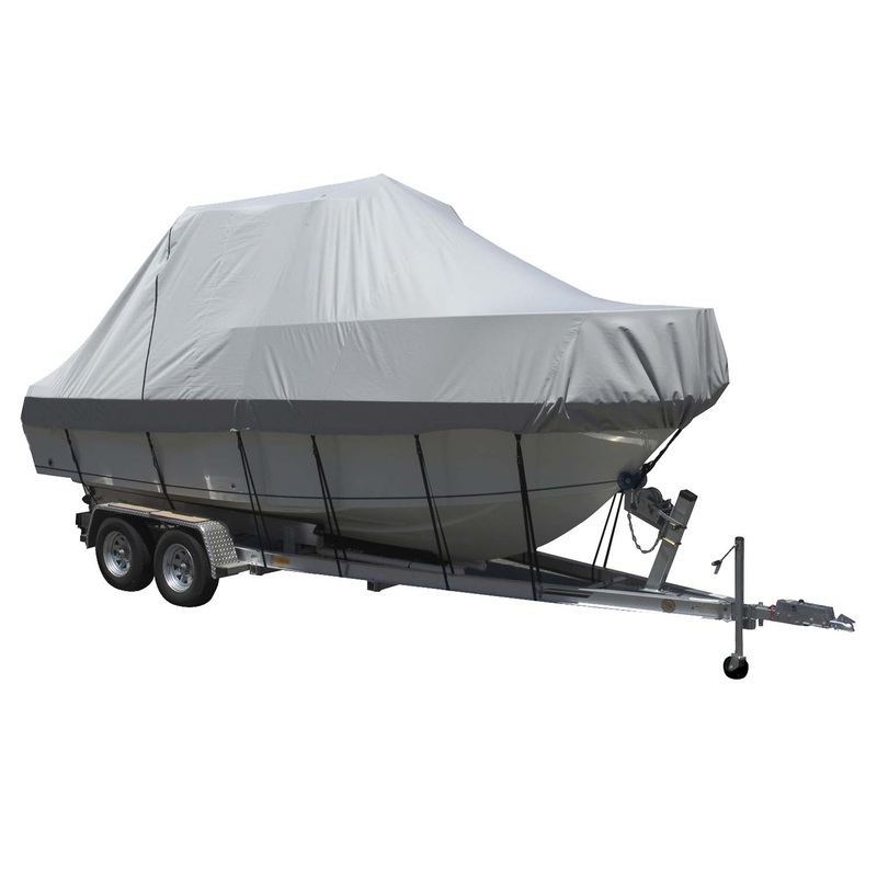 Carver Sun-DURA Specialty Boat Cover f/27.5' Walk Around Cuddy & Center Console Boats - Grey