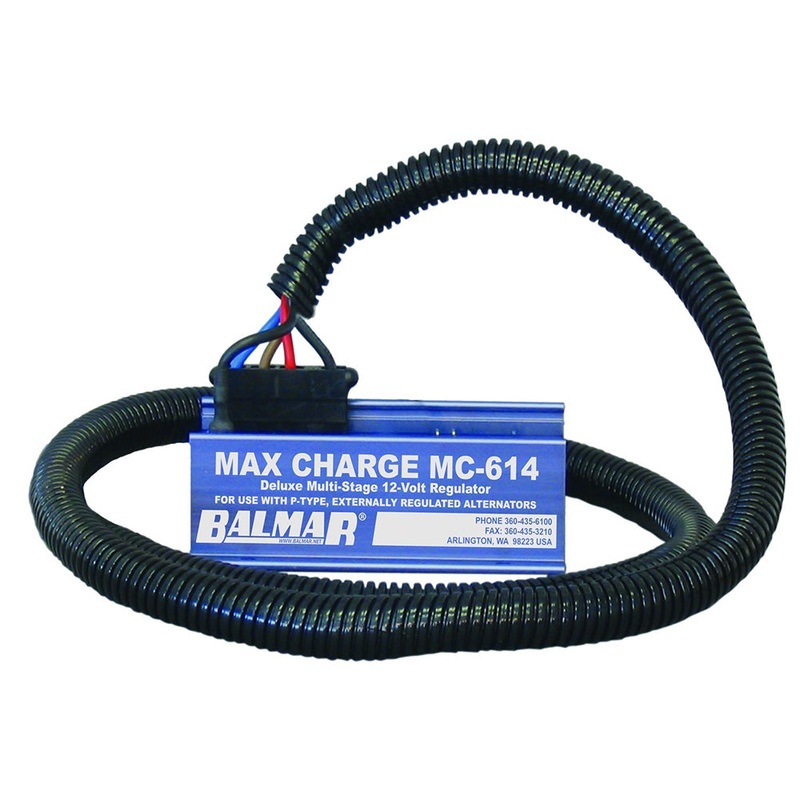 Balmar Max Charge MC614 Multi-Stage Regulator w/ 54" Harness - 12V