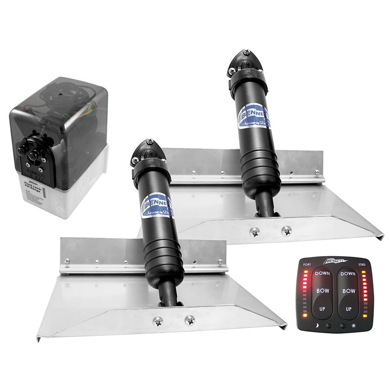 Bennett Trim Tab Kit 12" x 9" w/EIC Switch