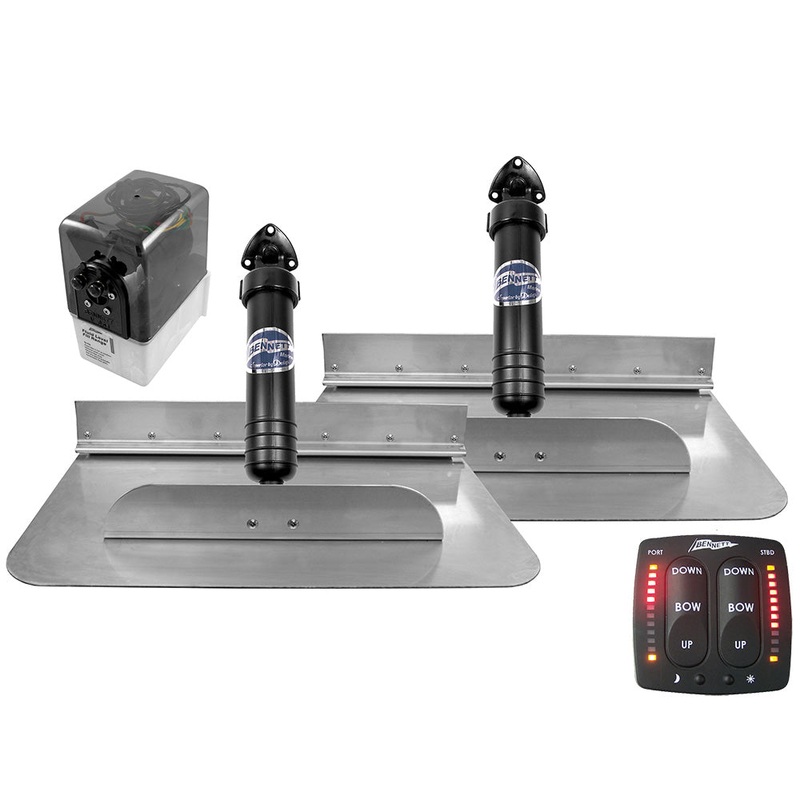 Bennett Trim Tab Kit 18" x 12" w/EIC Switch