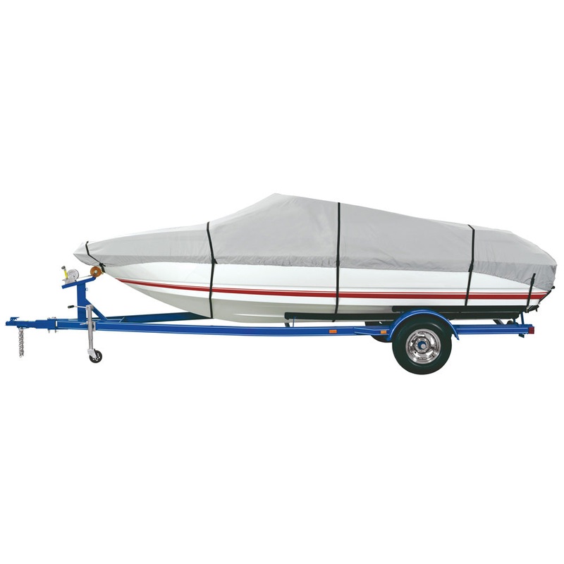 Dallas Manufacturing Co. Heavy Duty Polyester Boat Cover C - 16'-18.5' Fish, SKI & Pro-Style Bass Boats- Beam Wth to 94"
