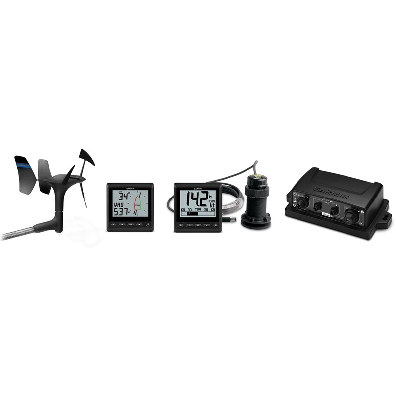 Garmin GNX Wind Wired Sail Pack w/GNX Wind, GNX 20, gWind Wired Transducer, GND 10, DST800