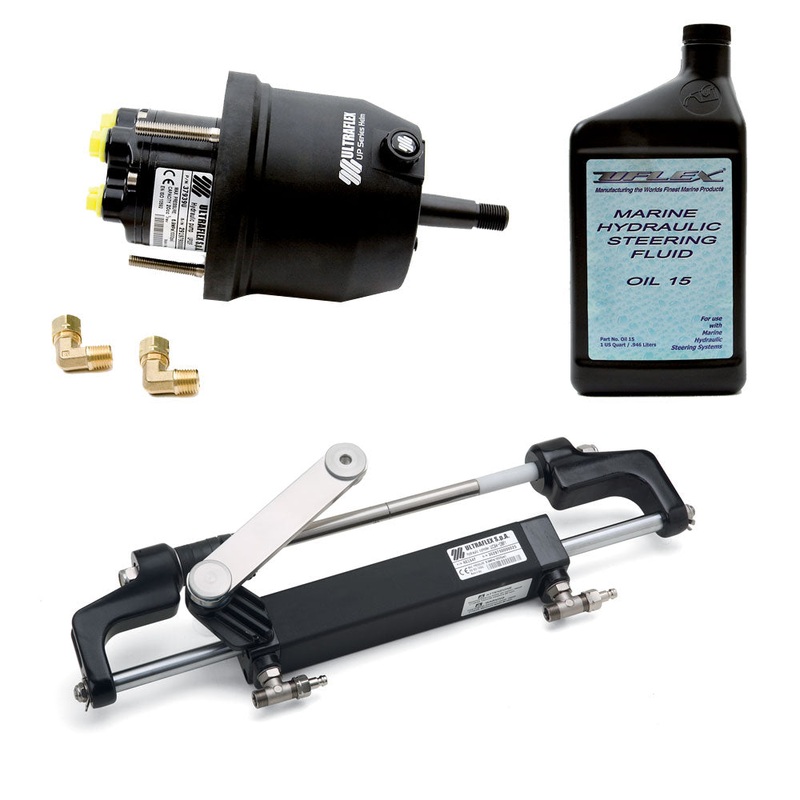 UFlex Hyco 1.0 Front Mt. Outboard Steering System f/Up To 150HP w/UP20 F Helm, UC94OBF, 1 Cylinder & Oil
