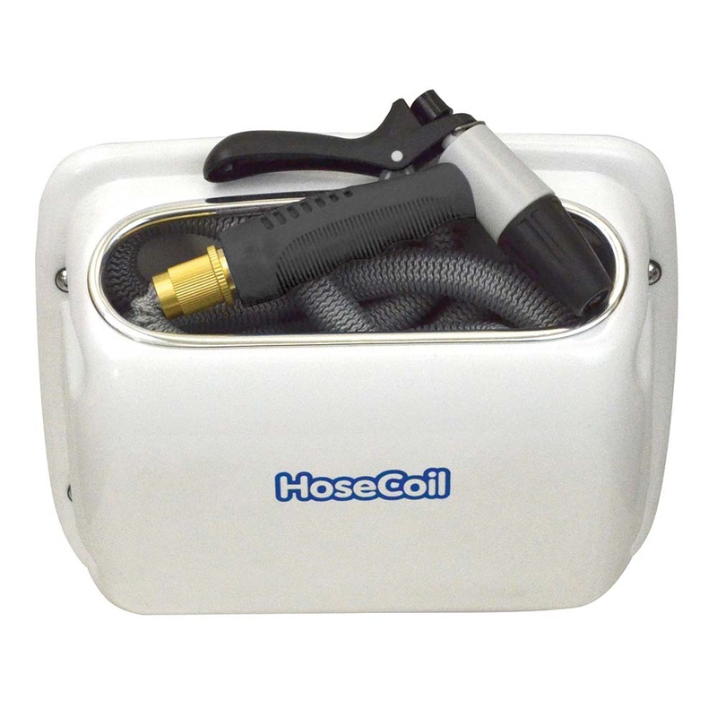 HoseCoil Side Mount Expandable Enclosure w/25 Hose & Rubber Tip Nozzle