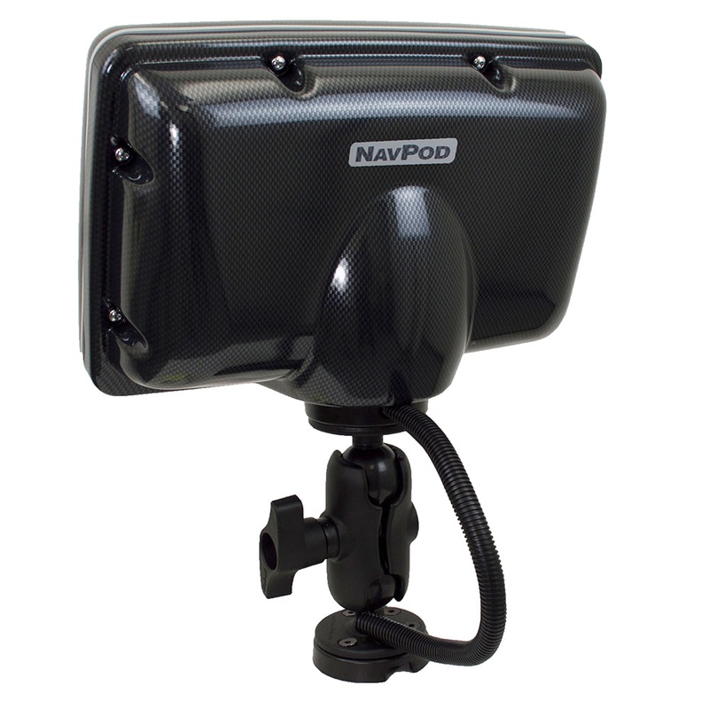 NavPod PowerPod w/RAM Mount Pre-Cut f/Humminbird Solix 12 - Carbon Black