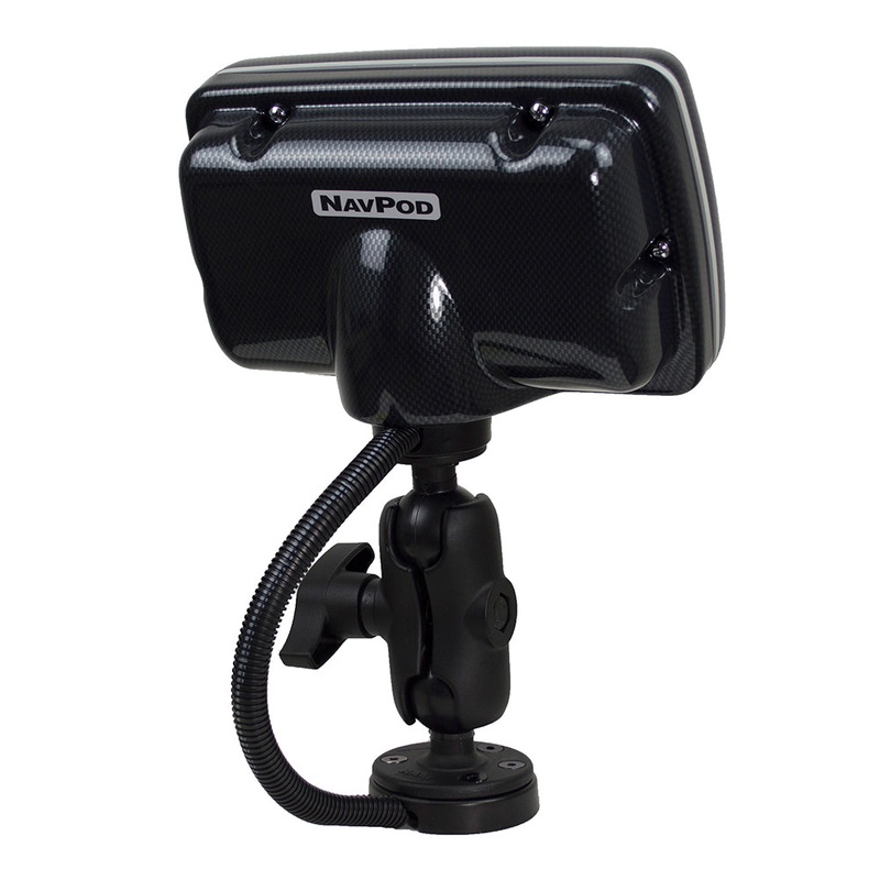 NavPod PowerPod w/RAM Mount Pre-cut f/Lowrance Elite-7 CHIRP 7" Fishfinder/Chartplotter - Carbon Black