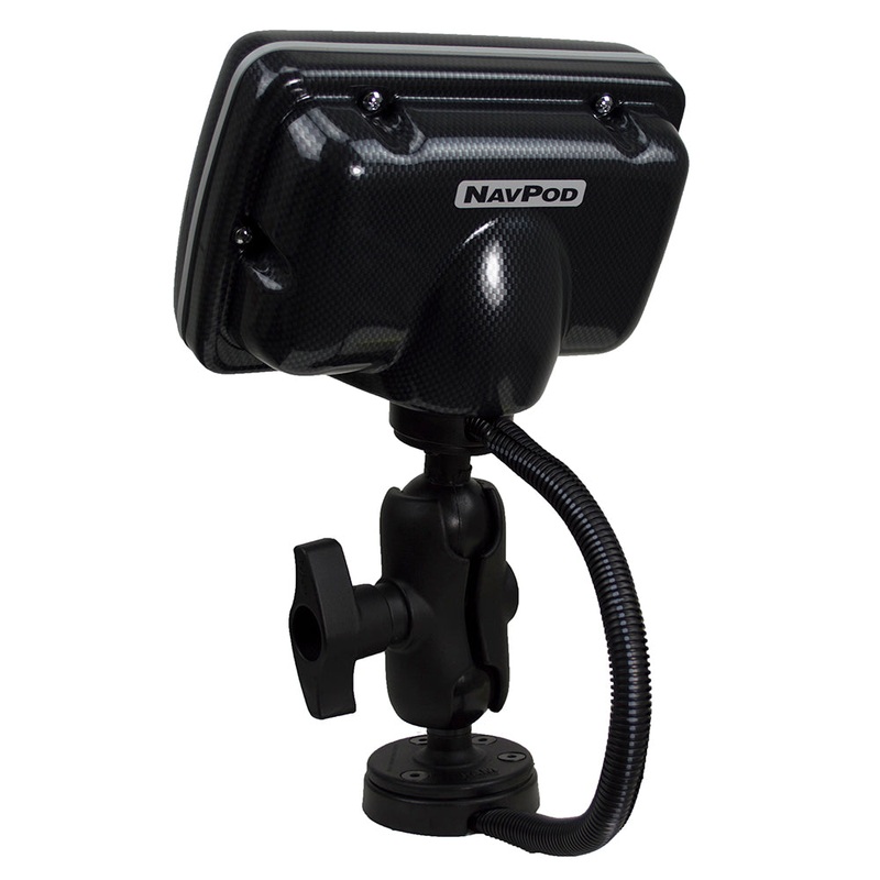 NavPod PowerPod w/RAM Mount Pre-Cut f/Lowrance HDS-7 Gen2 Touch, HDS-7 Gen3 & HDS Carbon 7 - Carbon Black