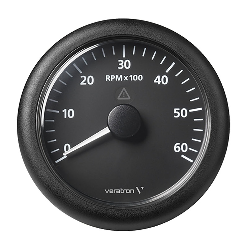 Veratron 3-3/8" (85MM) ViewLine Tachometer 6000 RPM - 8V-32V - Black Dial & Bezel