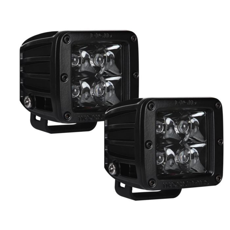 RIGID Industries D-Series Pro Dually Spot Surface Mount Pair - Midnight Edition