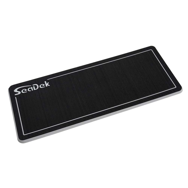 SeaDek 16" x 39" 20mm Dual Density Large Helm Pad Black/Storm Grey Brushed - 406.4mm x 990.6mm x 20mm