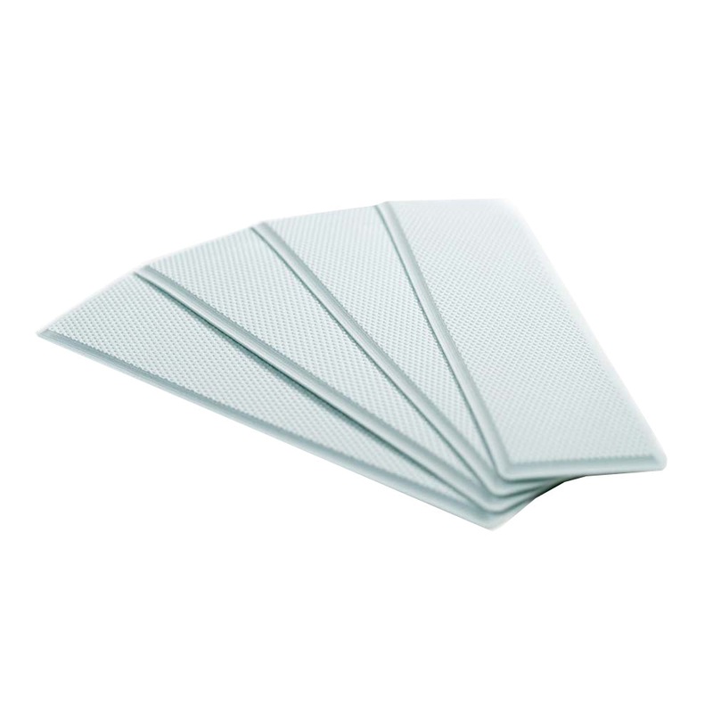 SeaDek 3.75" x 12.75" x 5mm 4-Piece Step Kit - 3.75" x 12.75" Caribbean Blue Embossed - 95.25mm x 323.85mm x 5mm