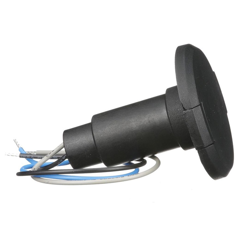 Attwood LightArmor Plug-In Base - 3 Pin - Black - Round