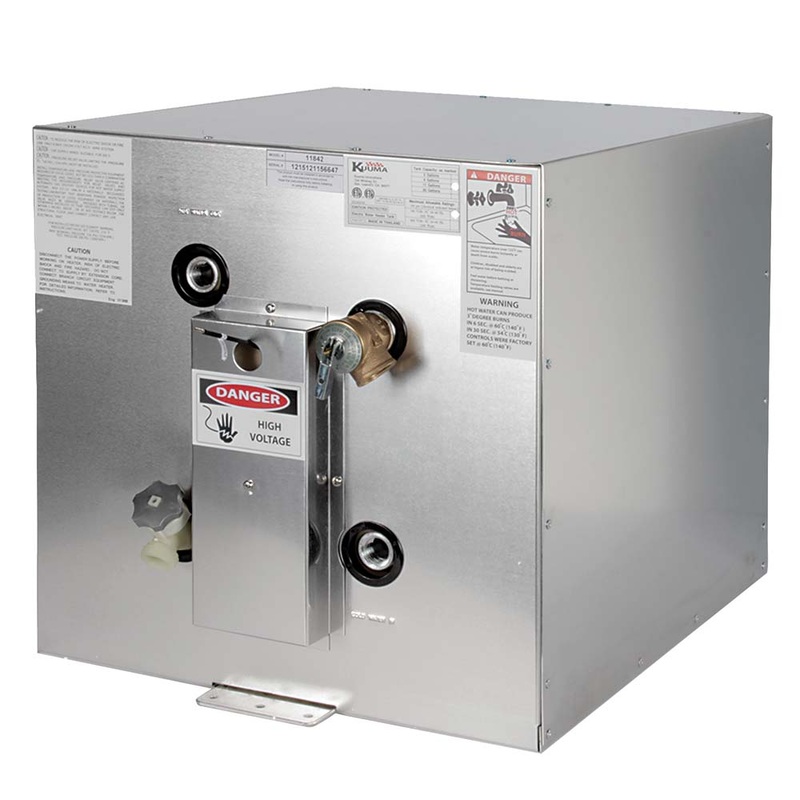 Kuuma 11 Gallon Water Heater - 120V Front Heat Exchange Front Back Mount