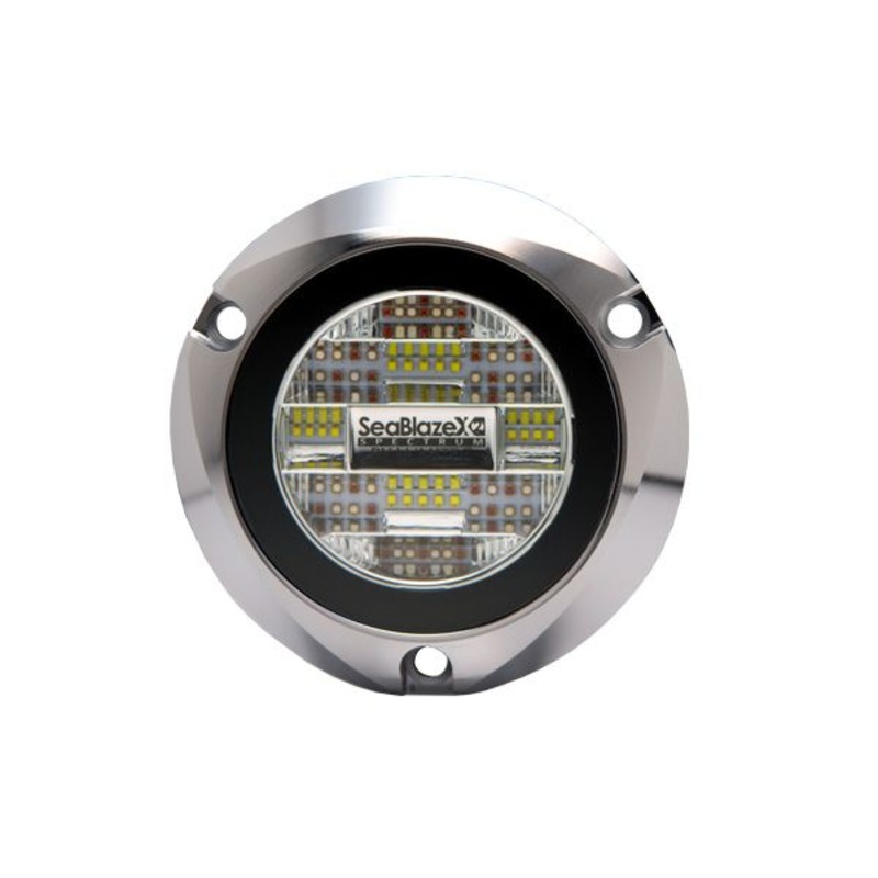 Lumitec Seablaze X2 Spectrum Underwater Light RGBW Polished Housing