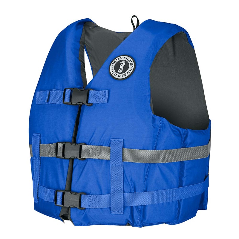 Mustang Livery Foam Vest - Blue - X-Large/XX-Large