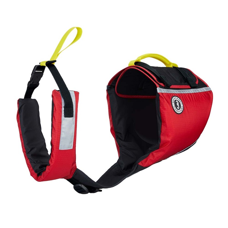 Mustang Underdog Foam Flotation Dog Jacket - Red/Black - X-Large