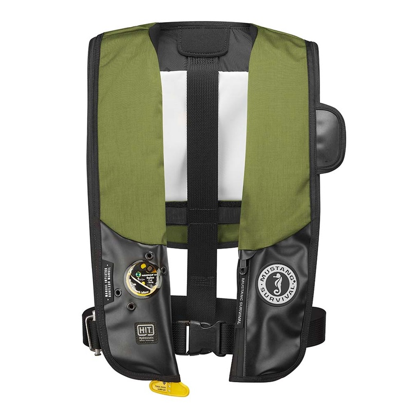 Mustang HIT Inflatable PFD f/Law Enforcement Olive - Black