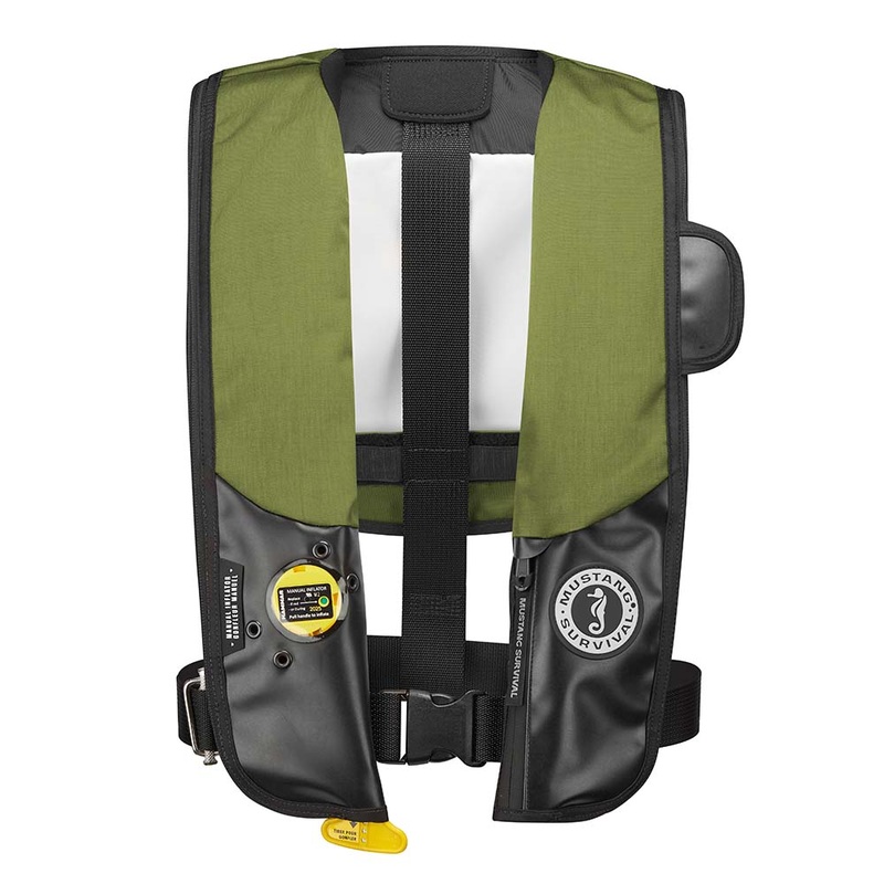 Mustang Manual HIT Inflatable Law Enforcement PFD - Olive/Black