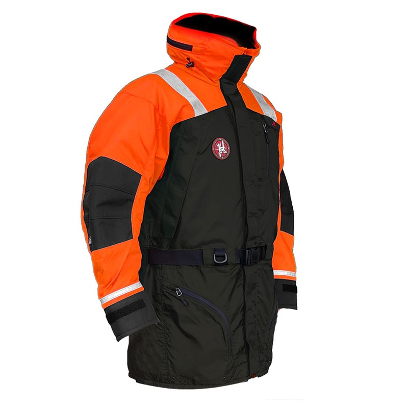 First Watch AC-1100 Flotation Coat - Orange/Black - Large