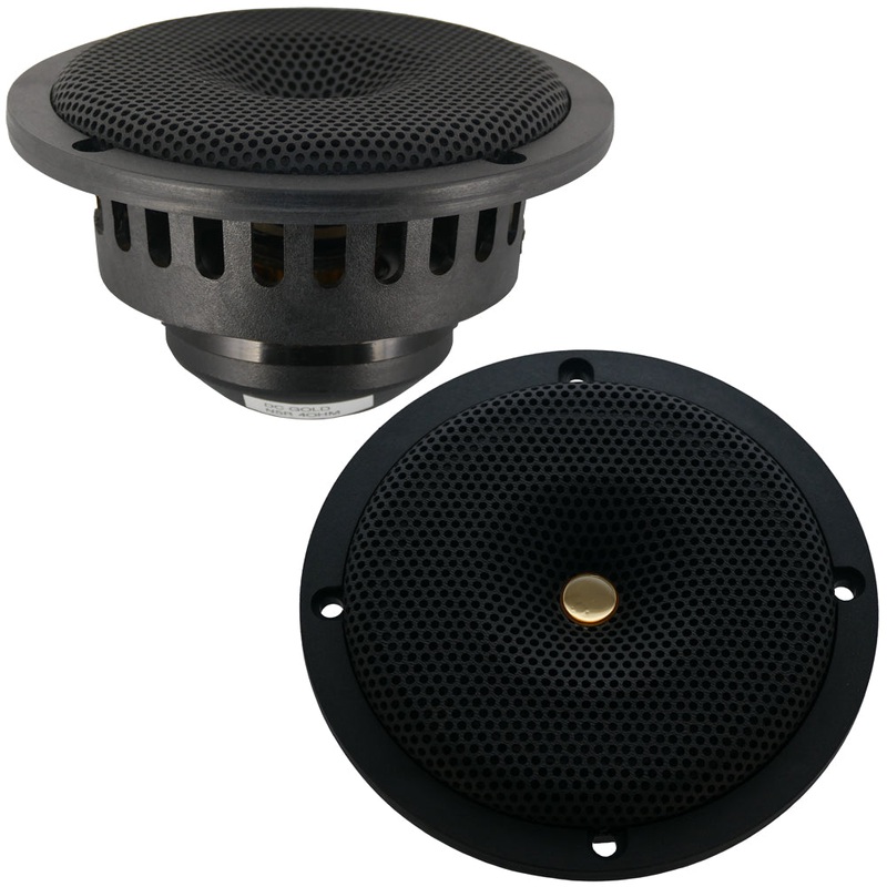 DC GOLD AUDIO N5C 5.25" Classic Series Speakers - 4 OHM - (Pair) Black